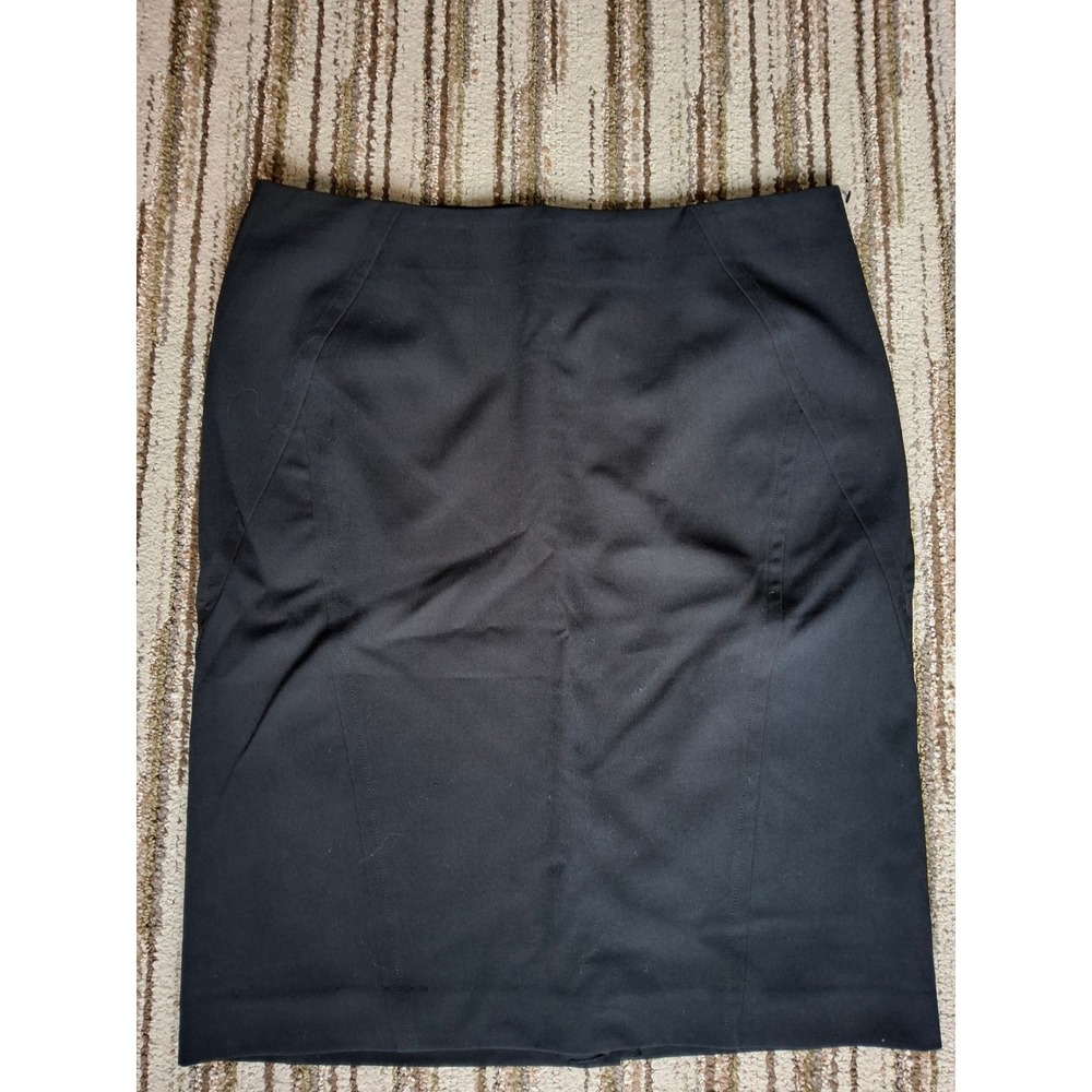 Viktor Viktor & Rolf Black Paneled Pencil Skirt Size 6 Office Professional